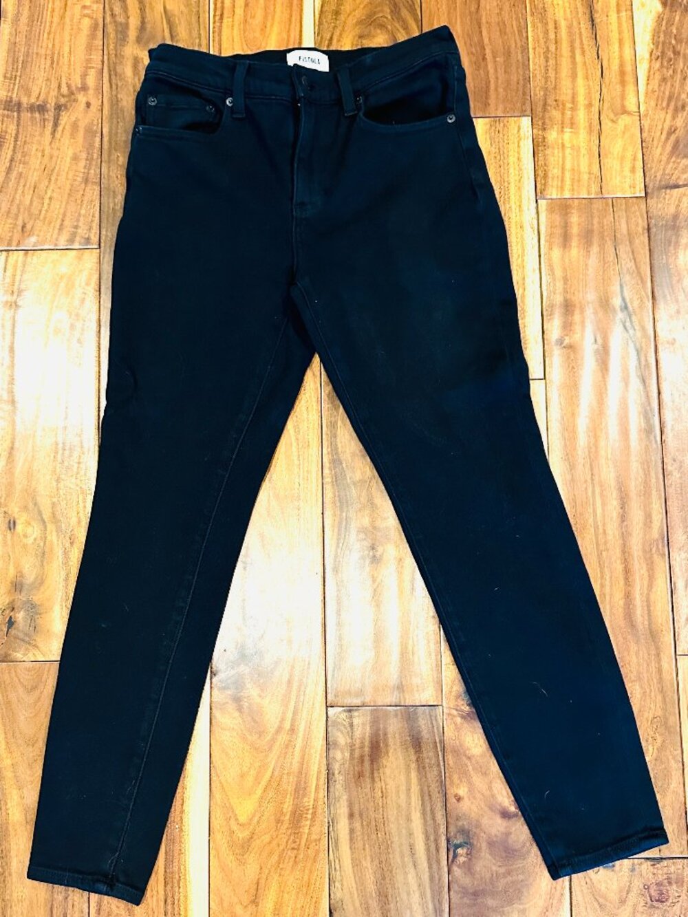 PISTOLA ALINE HIGH RISE BLACK SKINNY JEANS SIZE 27 NWOT